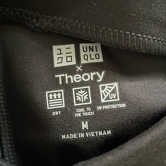Uniqlo x Theory black pull-on, zip-ankle leggings, size M - Picture 5 of 5